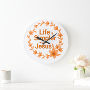 Reloj de pared de la vida de la temporada de otoño