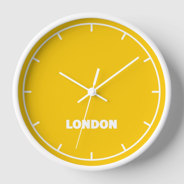 Reloj de pared de la zona horaria de Londres (Anverso)
