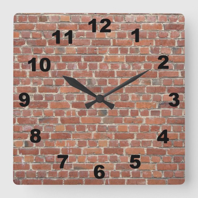Reloj de pared de ladrillo (Anverso)