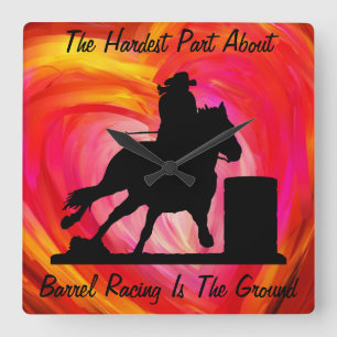 Reloj de pared de las Carreras del barril