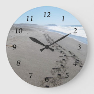 Reloj de pared de las huellas del Soulmate