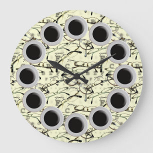 Reloj de pared de las lentes