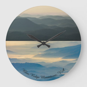 Reloj de pared de las montañas Blue Ridge Virginia