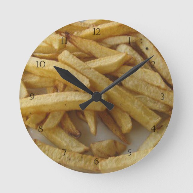 Reloj de pared de las patatas fritas (Anverso)