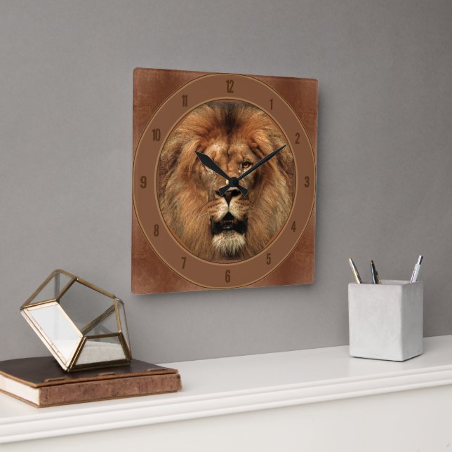 Reloj de pared 🦁 de león (Oficina)