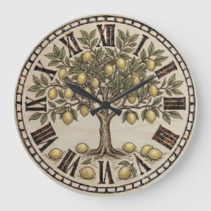 Reloj de pared de limonero