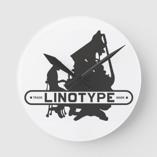 Reloj de pared de Linotipo (Anverso)