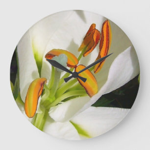 Reloj de pared de Lirio Blanco