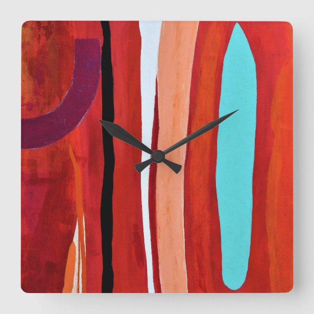 Reloj de pared de llama azul (Anverso)
