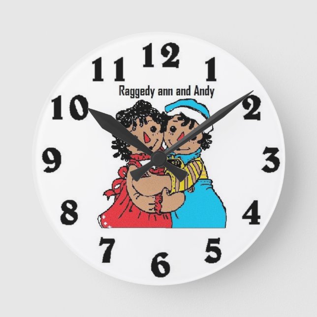 Reloj de pared de los afroamericanos y Andy (Anverso)