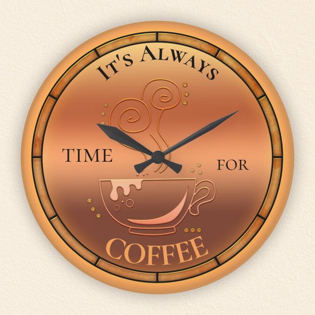 Reloj de pared de los amantes del café (Subido por el creador)