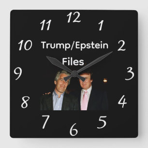 Reloj de pared de los archivos de Trump/Epstein