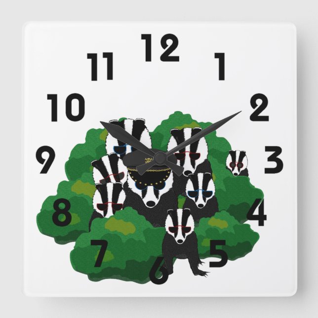 Reloj de pared de los Badgers (Anverso)