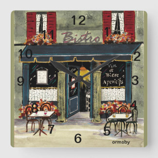Reloj de pared de los bistros