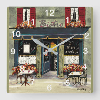 Reloj de pared de los bistros