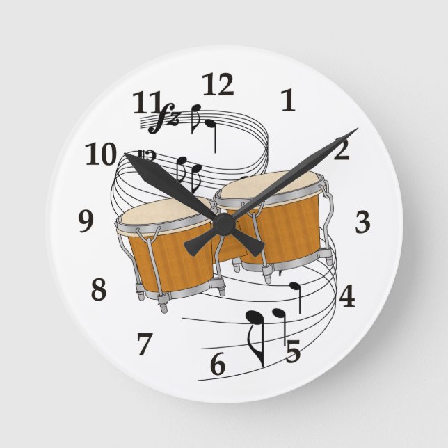 Reloj de pared de los bongos (Anverso)