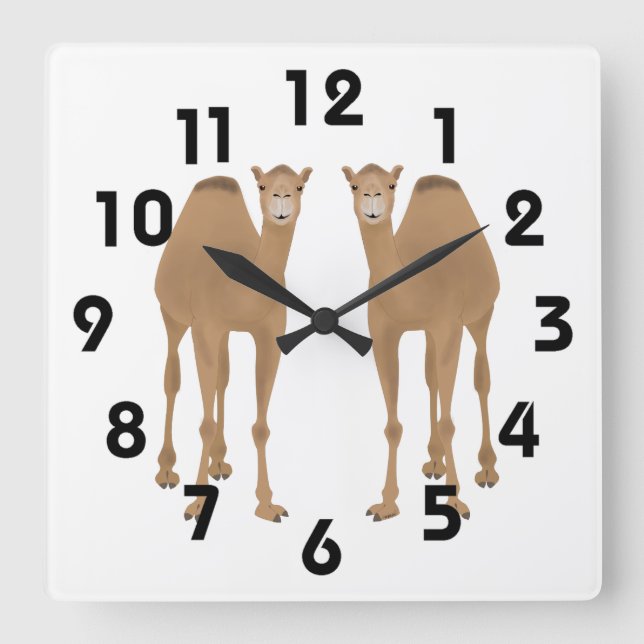 Reloj de pared de los camellos (Anverso)
