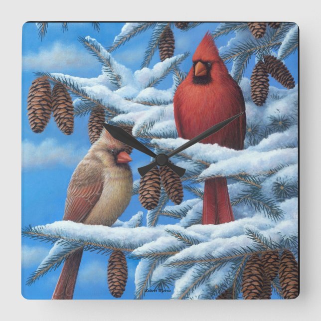 Reloj de pared de los cardenales (Anverso)