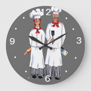 Reloj de pared de los chefs