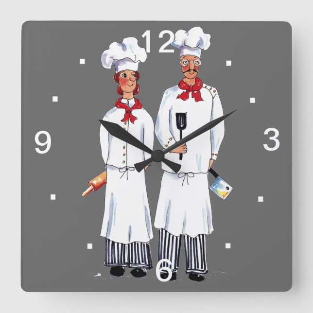 Reloj de pared de los cocineros (Anverso)