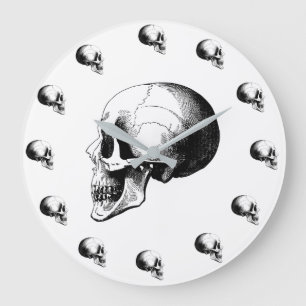 Reloj de pared de los cráneos