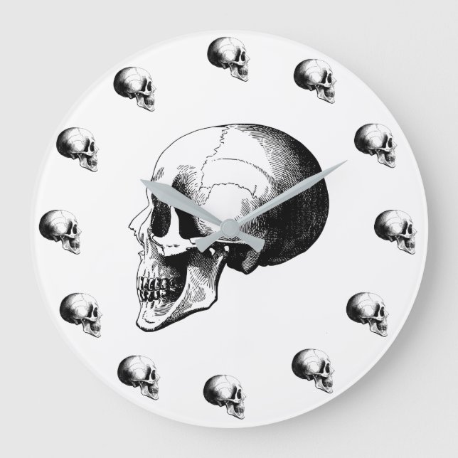 Reloj de pared de los cráneos (Anverso)