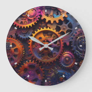 Reloj de pared de los engranajes