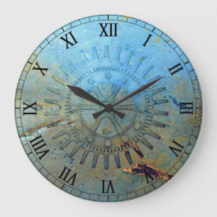 Reloj de pared de los engranajes de vapor con prob