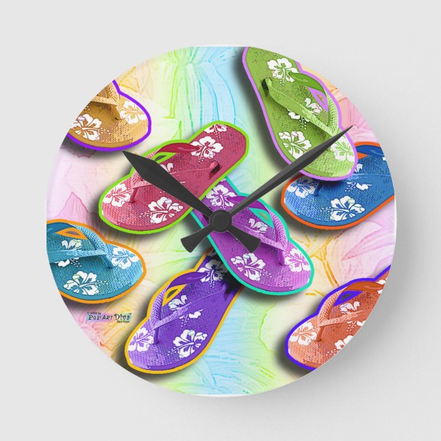 RELOJ DE PARED DE LOS FLIPS-FLOPES (Anverso)