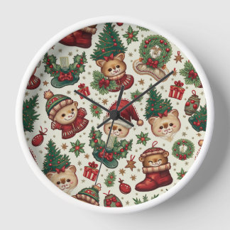 reloj de pared de los navidades