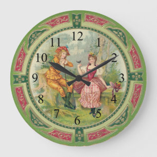 Reloj de pared de los pares del Victorian del