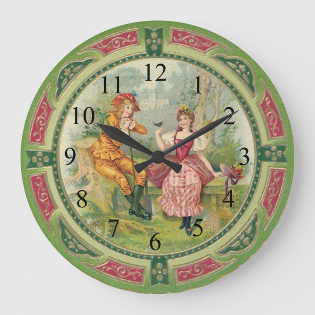 Reloj de pared de los pares del Victorian del (Anverso)