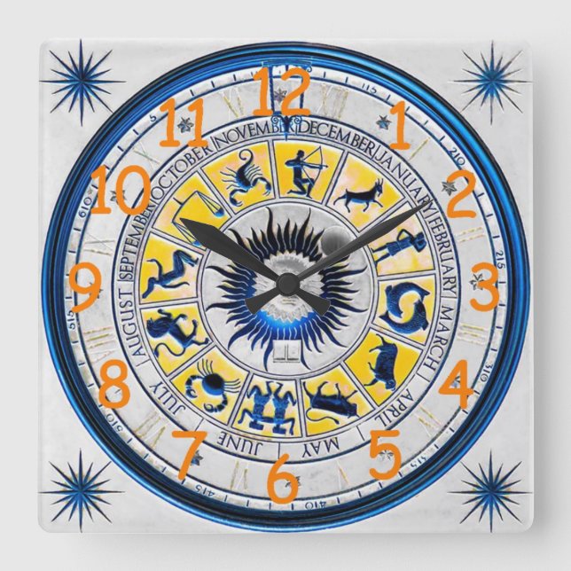 Reloj de pared de los Rótulos (Anverso)