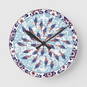 Reloj de pared de los tulipanes del otomano