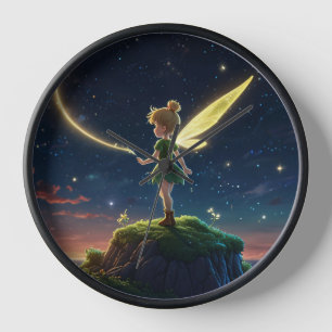 Reloj de pared de luna de hada mágica