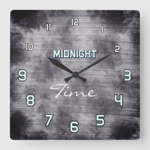 Reloj de pared de luna gótica de medianoche