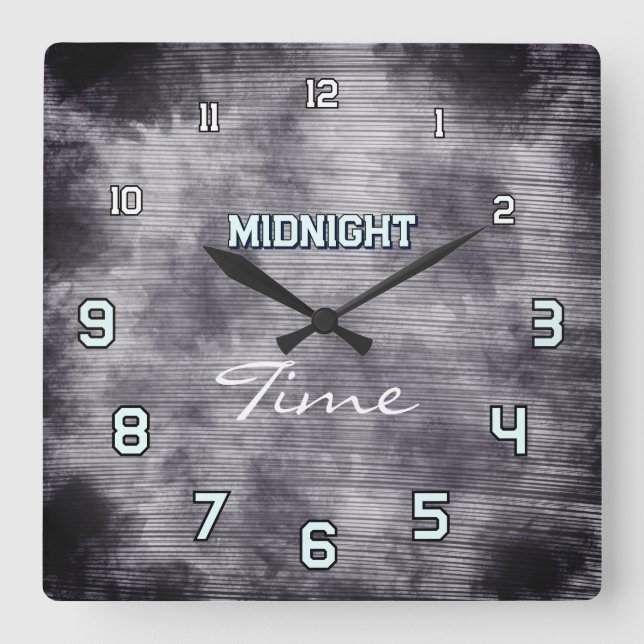 Reloj de pared de luna gótica de medianoche (Anverso)