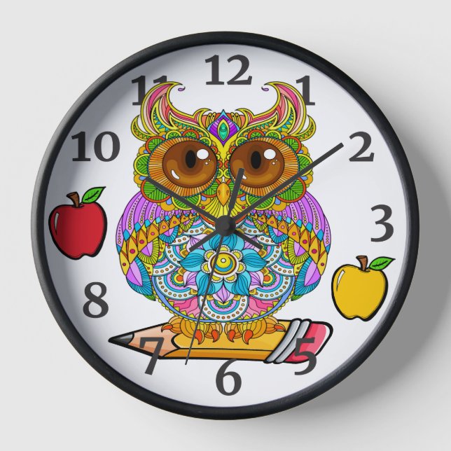 Reloj de pared de madera (Anverso)