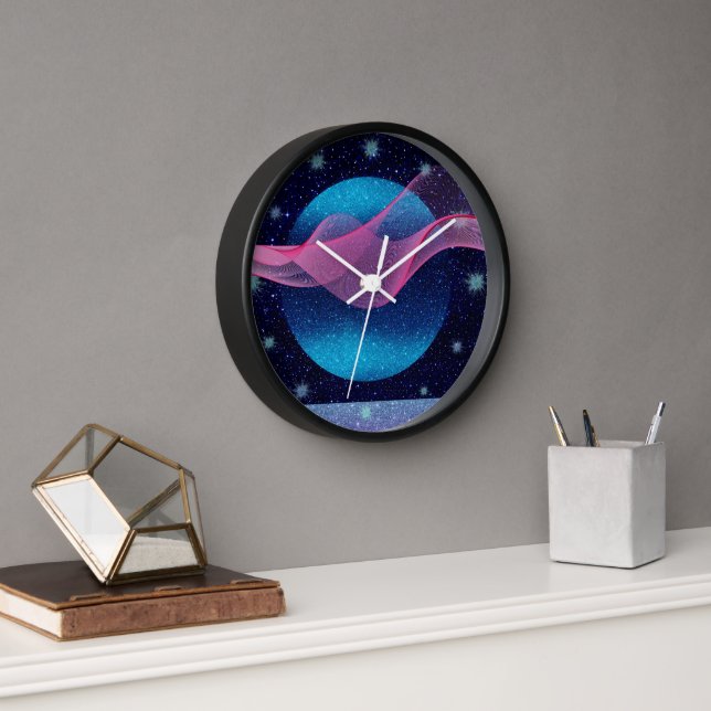 Reloj de pared de madera (Oficina)