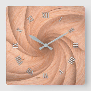 Reloj de pared de madera llano del diseño