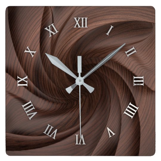 Reloj de pared de madera oscuro del diseño