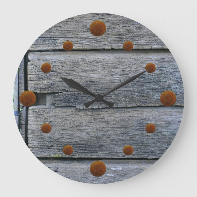 Reloj de pared de madera secada (Anverso)