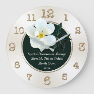Reloj de pared de Magnolia, regalos personalizados