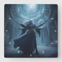 Reloj de pared de mago de fantasía Arte mágico de 