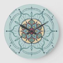 Reloj de pared de Mandala