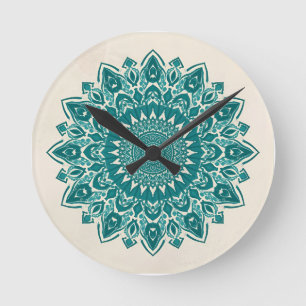 Reloj de pared de Mandala árabe - Decoración geomé