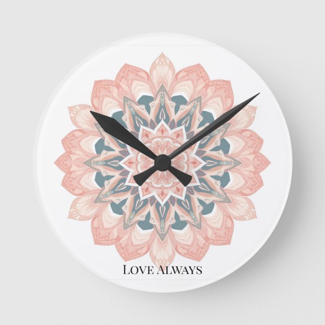 Reloj de pared de Mandala - Arte árabe (Anverso)