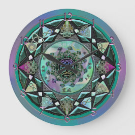 Reloj de pared de Mandala para grandes arcillas ce