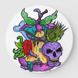 Reloj de pared de manzana envenenada Psyko-Daizie