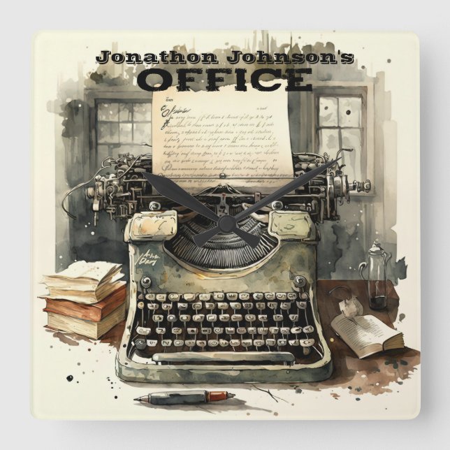 Reloj de pared de máquina de vinilo (Anverso)